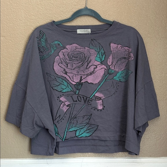 Free People Tops - Free People Ragabond East West Love Tee